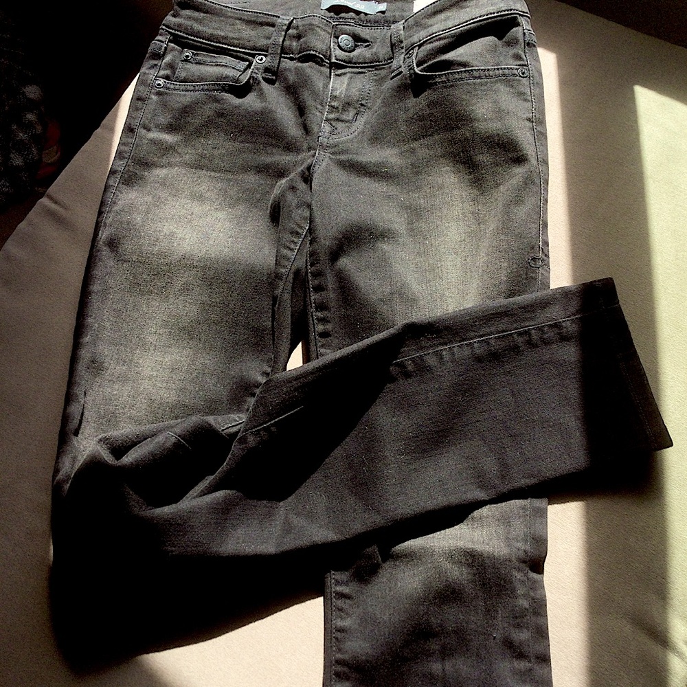 Level 99 Lily Skinny Straight Black Jeans
